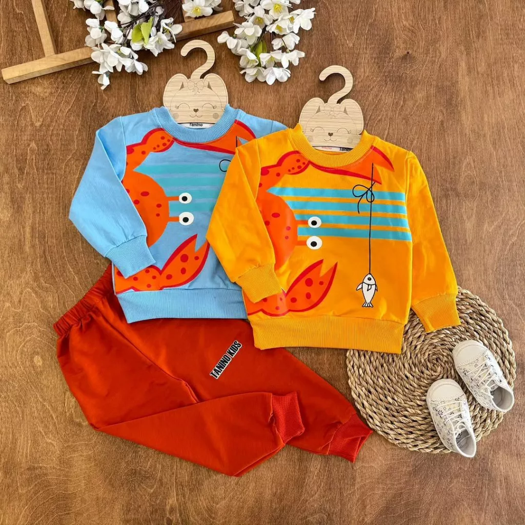 بلوز شلوار خرچنگ سایز ۳۵ تا ۵۰ کد ۵۴۲۸