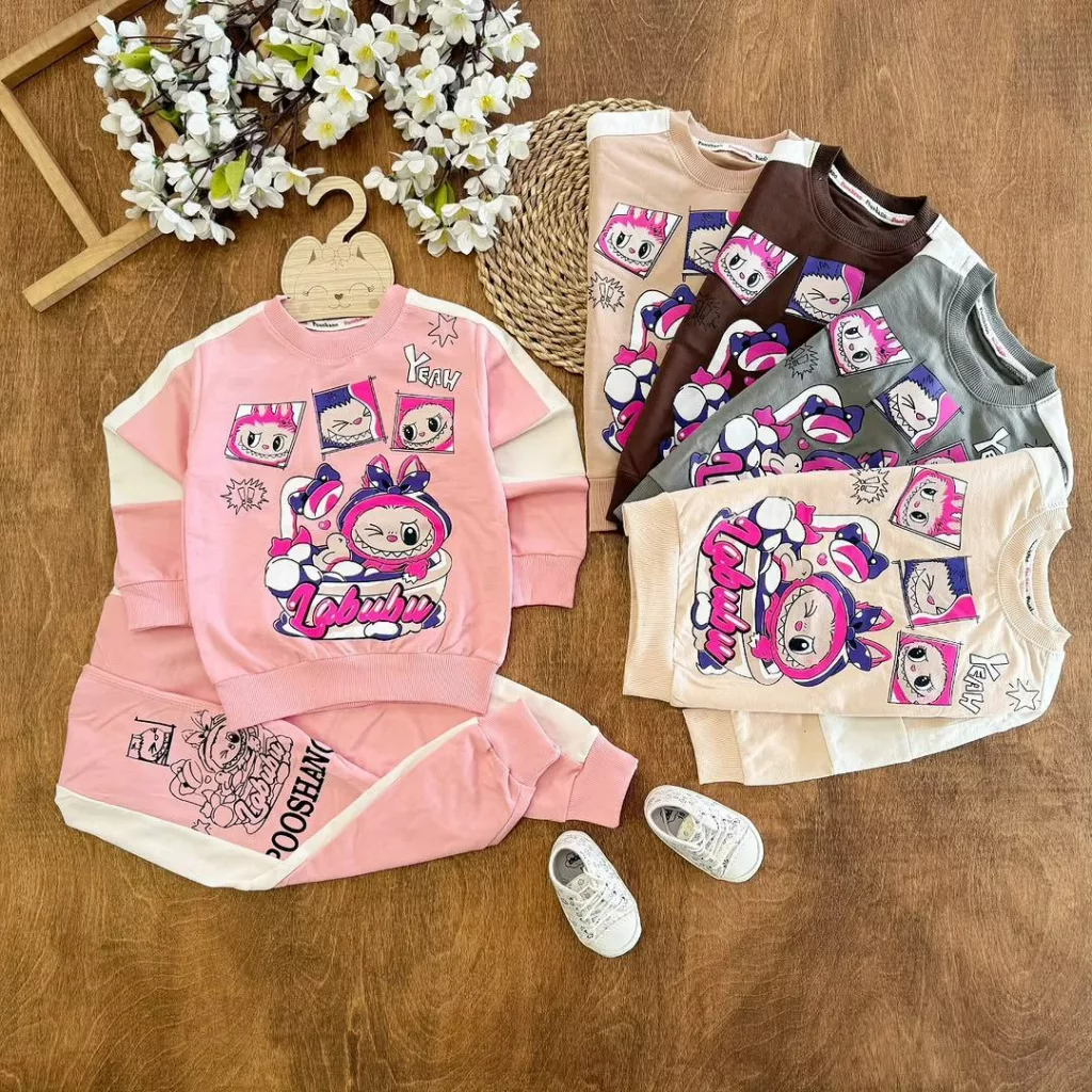 بلوز شلوار تکه خور لبوبو سایز ۴۰ تا ۵۵ کد ۵۴۲۹