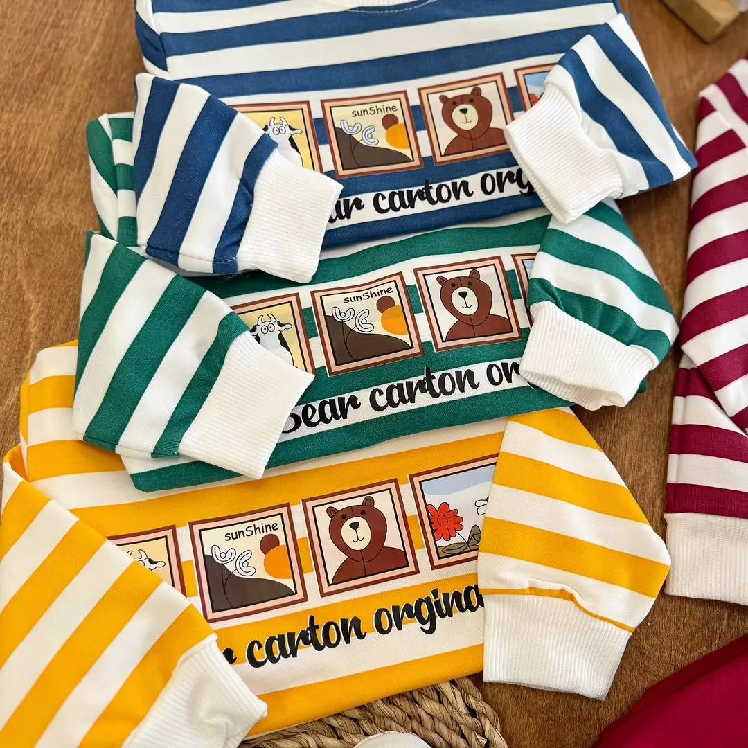 بلوز شلوار راه راه چهار قاب عکس سایز ۴۵،۵۰ کد ۵۴۳۱