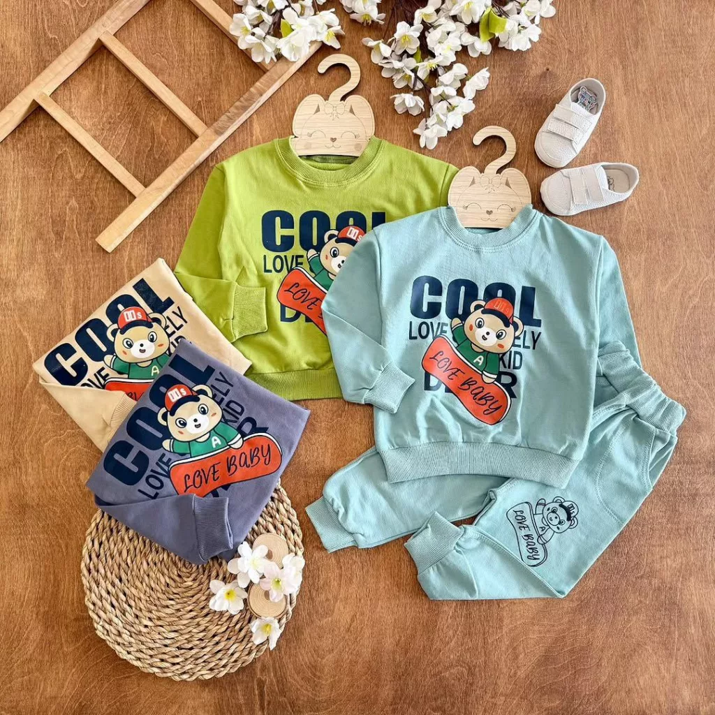 بلوز شلوار خرس و اسکیت cool سایز ۳۵ تا ۵۵ کد ۵۴۴۳