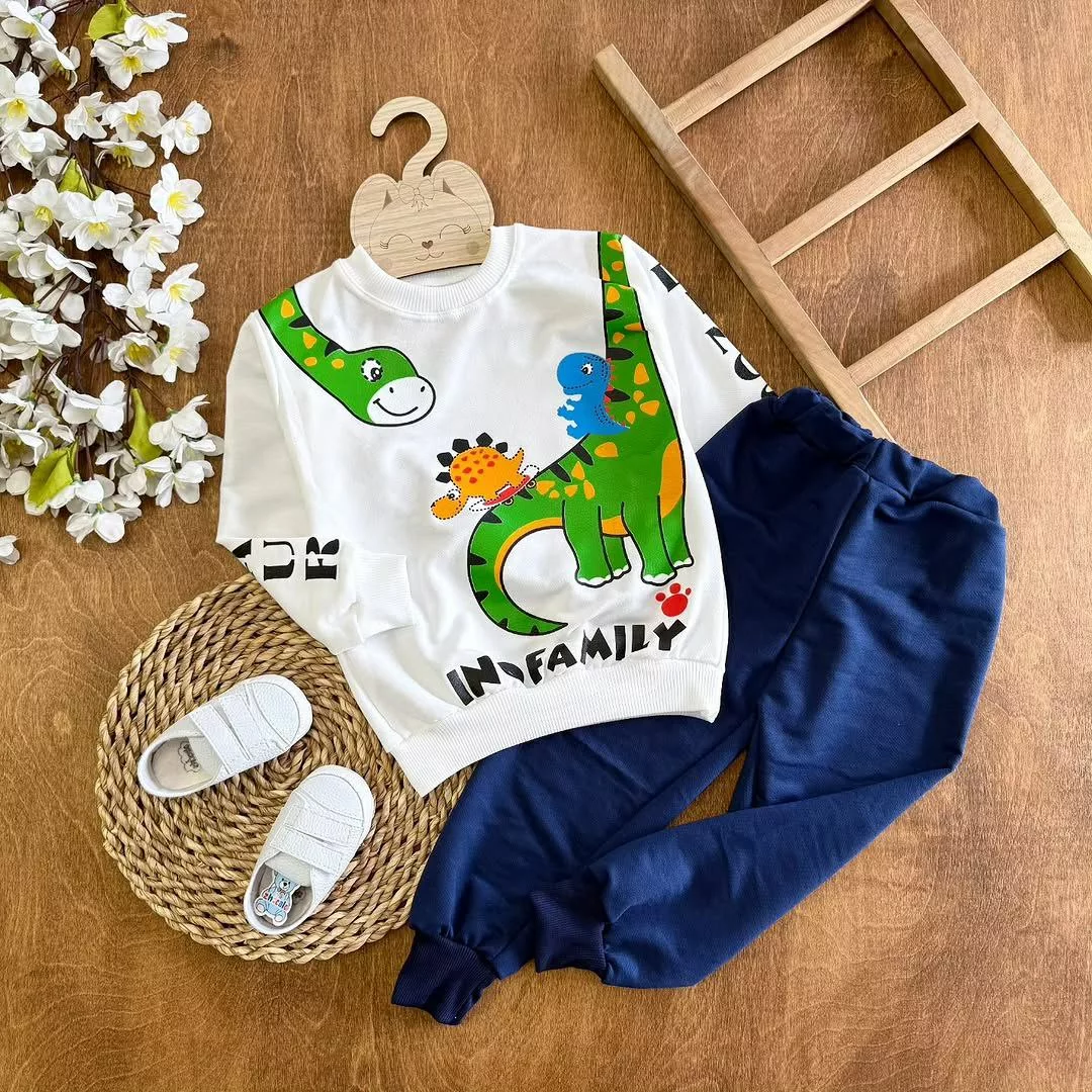 بلوز شلوار خانواده دایناسور سایز ۴۰،۴۵ کد ۵۴۵۳