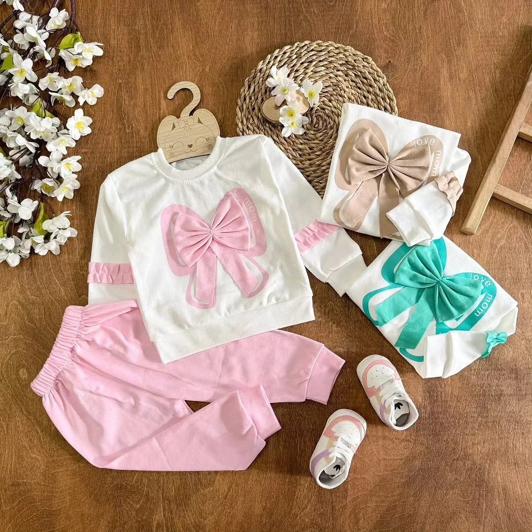 بلوز شلوار پاپیون سایز ۳۵ تا ۴۵ کد ۵۴۵۵