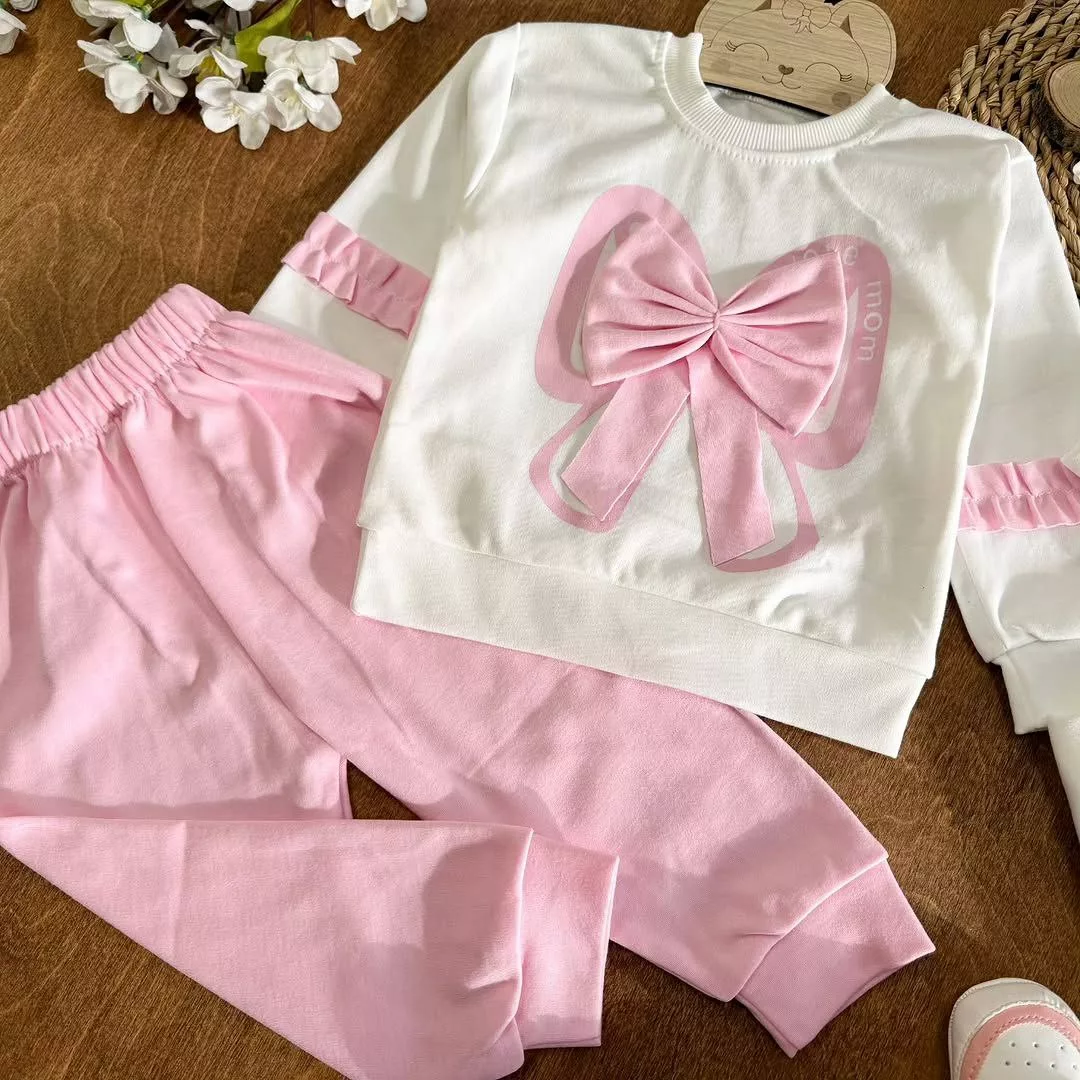 بلوز شلوار پاپیون سایز ۳۵ تا ۴۵ کد ۵۴۵۵