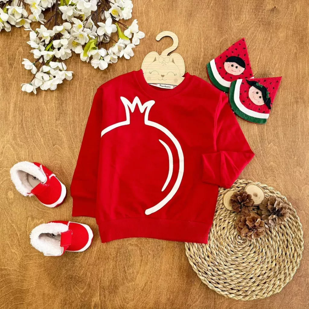 بلوز تک قرمز انار پوشانو سایز ۴۰ تا ۵۵ کد ۵۴۶۰