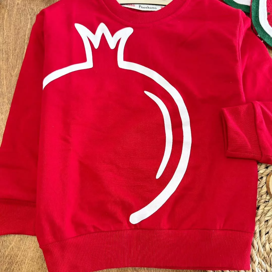 بلوز تک قرمز انار سایز ۴۰ تا ۵۵ کد ۵۴۶۰