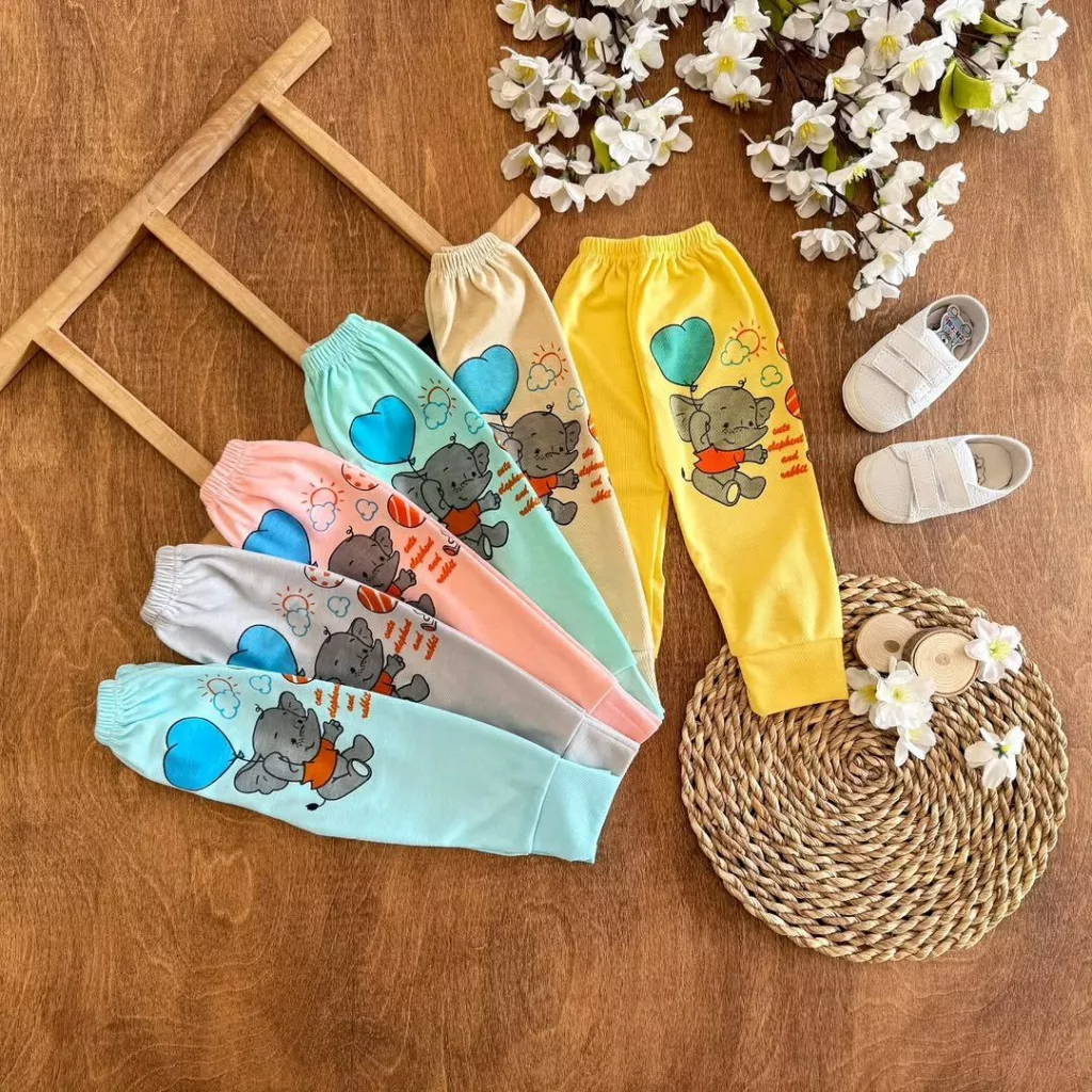 شلوار تکی فیل و بادکنک قلبی سایز ۱ تا ۶ کد ۵۴۷۰