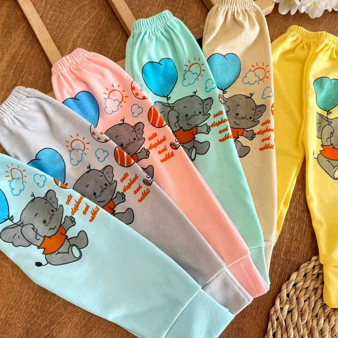 شلوار تکی فیل و بادکنک قلبی سایز ۱ تا ۶ کد ۵۴۷۰