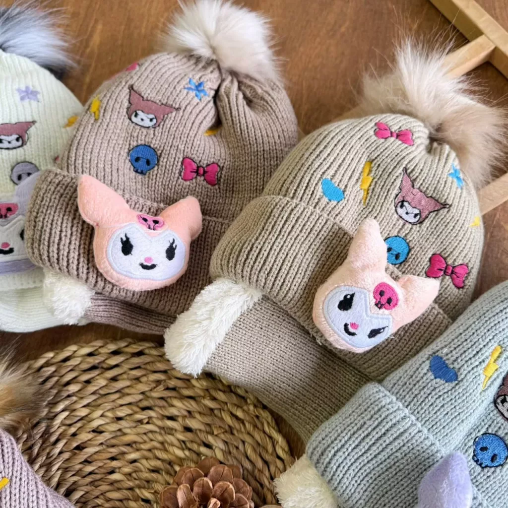 کلاه و شال گردنی کرومی کد ۵۴۷۸