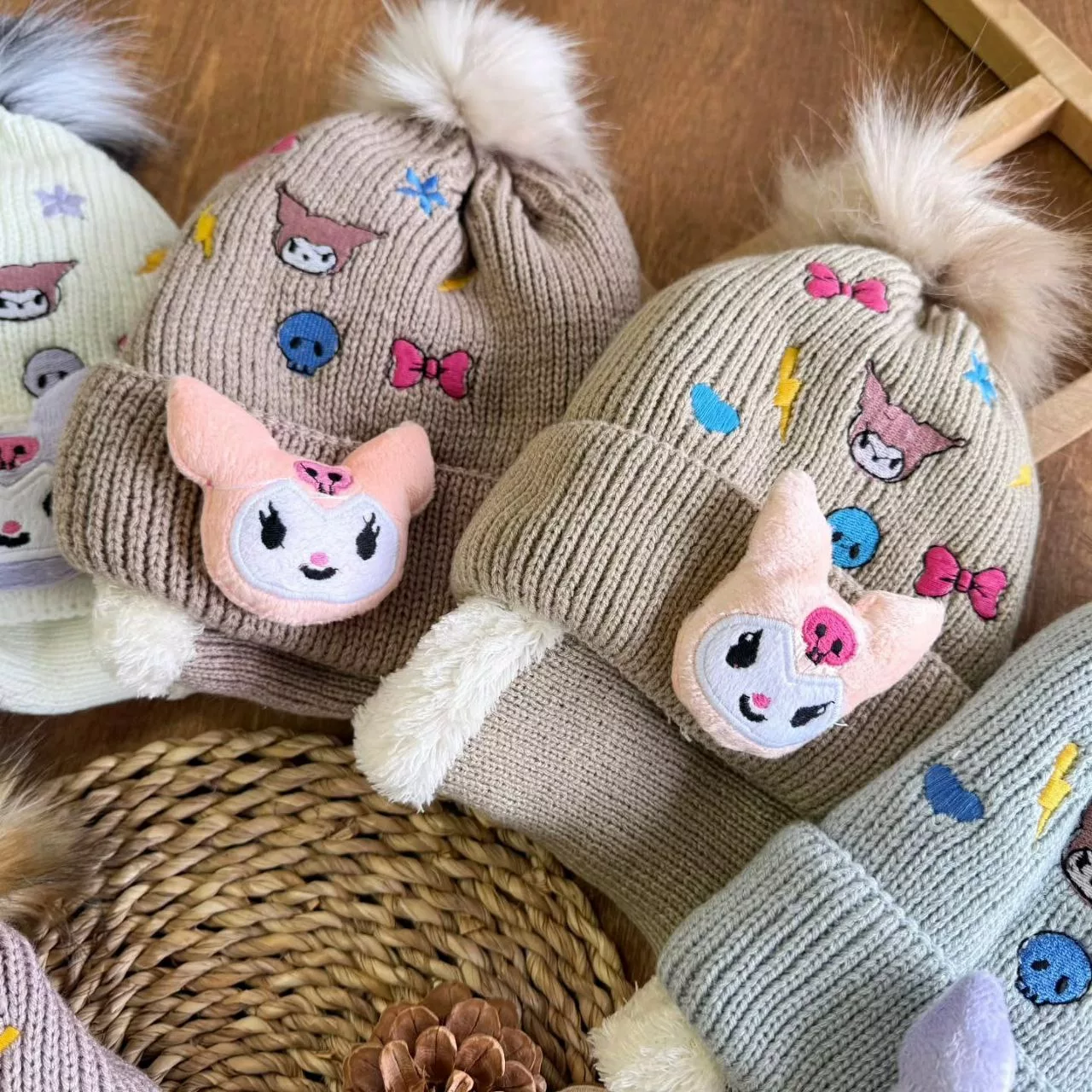 کلاه و شال گردنی کرومی کد ۵۴۷۸