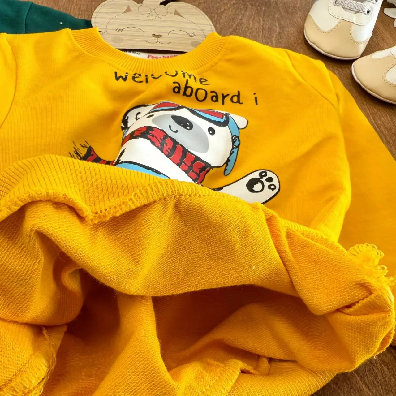 بلوز شلوار خرس کاپیتان باکسی سایز ۳۵ تا ۴۵ کد ۵۴۸۱