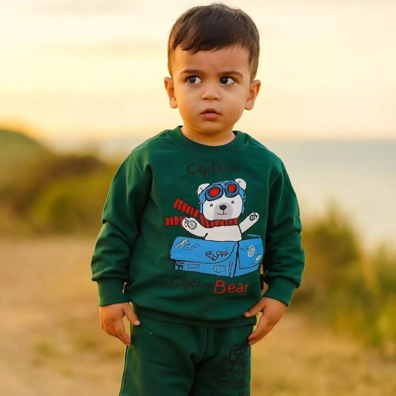 بلوز شلوار خرس کاپیتان باکسی سایز ۳۵ تا ۴۵ کد ۵۴۸۱