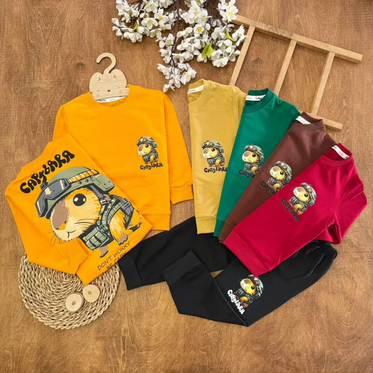 بلوز شلوار همستر سایز 40،45 (ایراددار) کد ۵۴۸۳-1