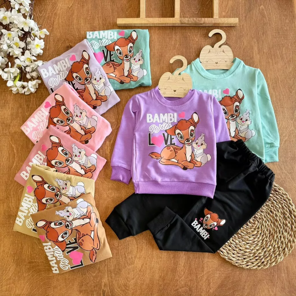 بلوز شلوار آهو Bambi سایز ۳۵ تا ۴۵ کد ۵۴۸۷