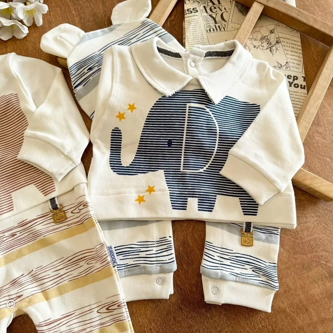 سرهمی پنبه باروک مدل فیل راه راه کد ۵۵۰۰