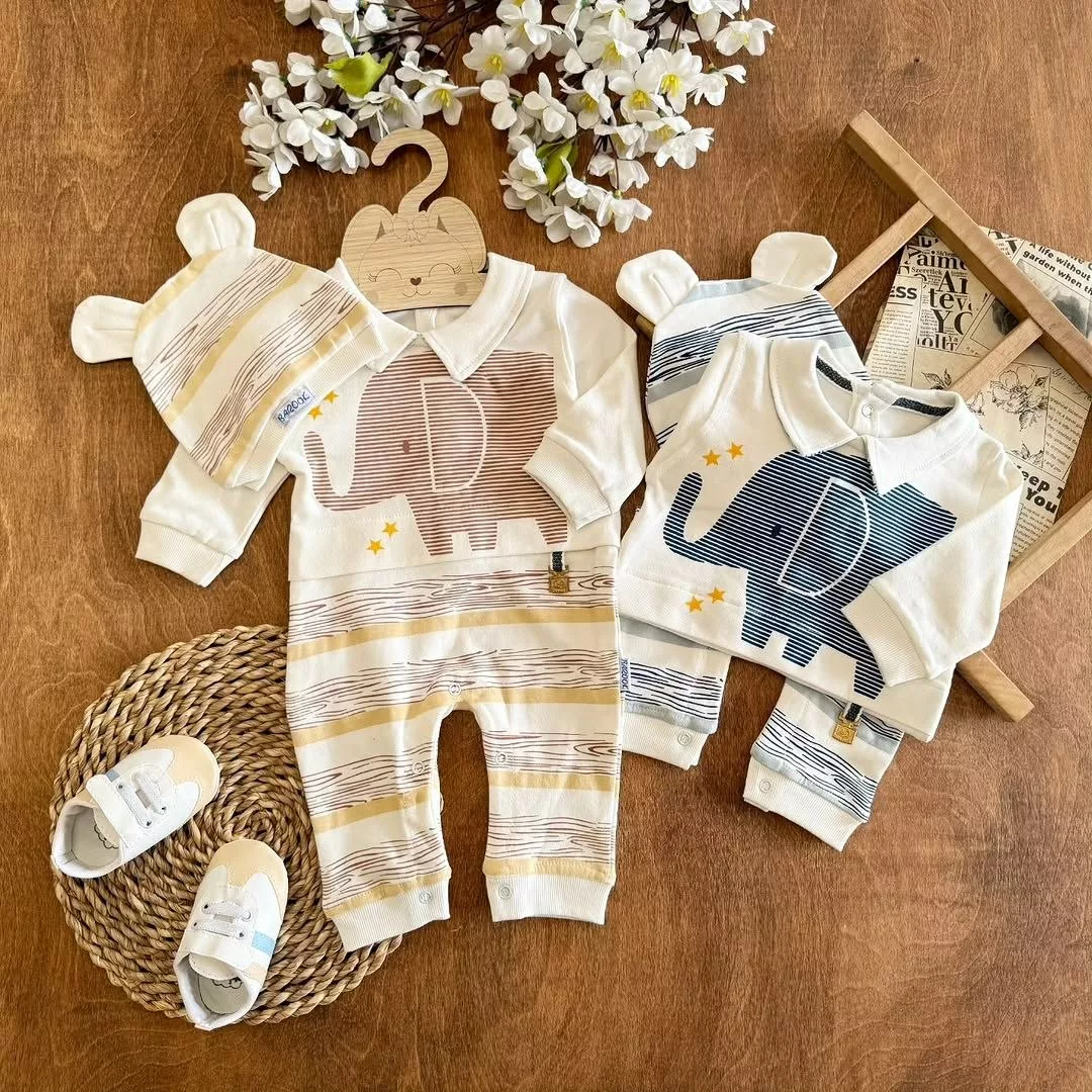 سرهمی پنبه باروک مدل فیل راه راه کد ۵۵۰۰