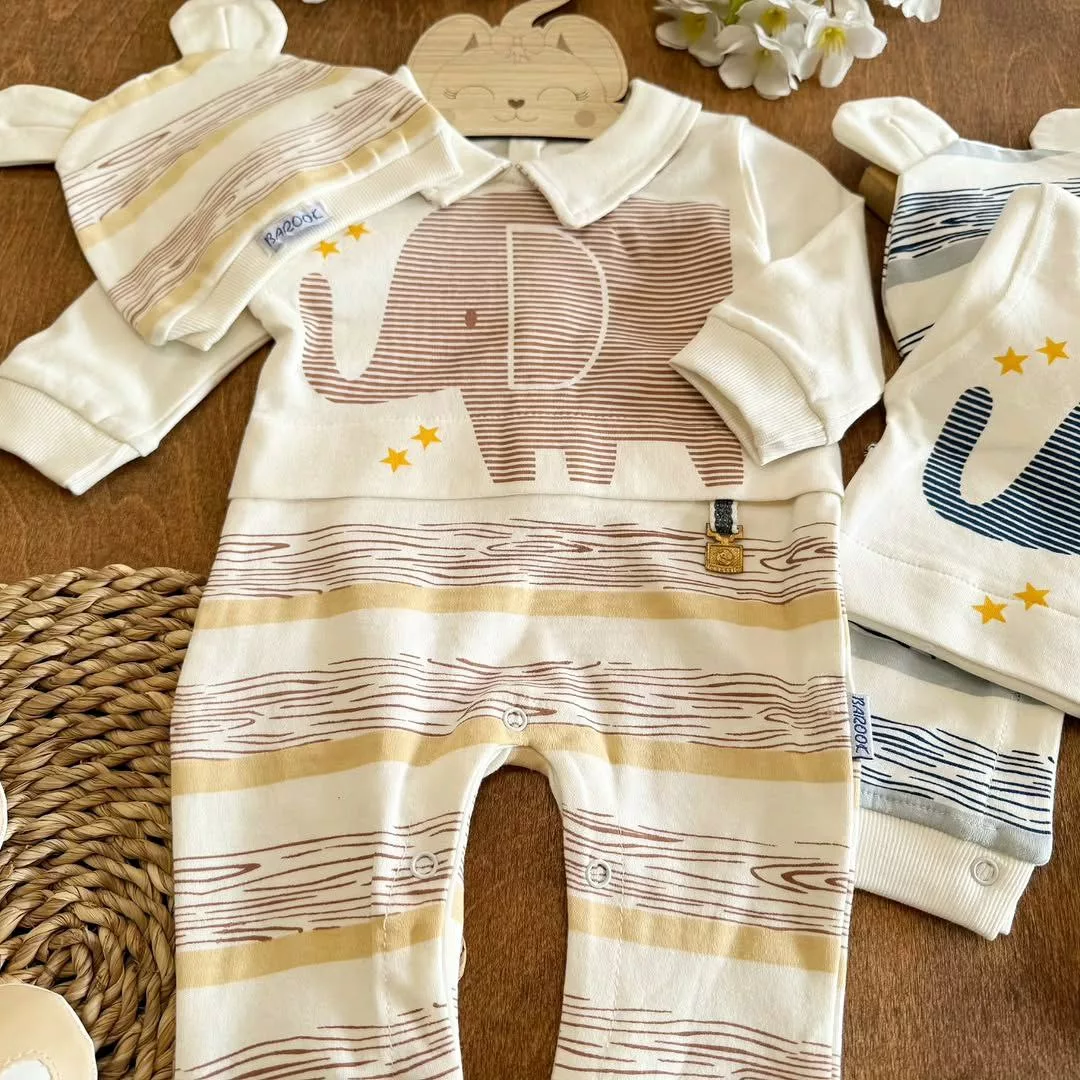 سرهمی پنبه باروک مدل فیل راه راه کد ۵۵۰۰