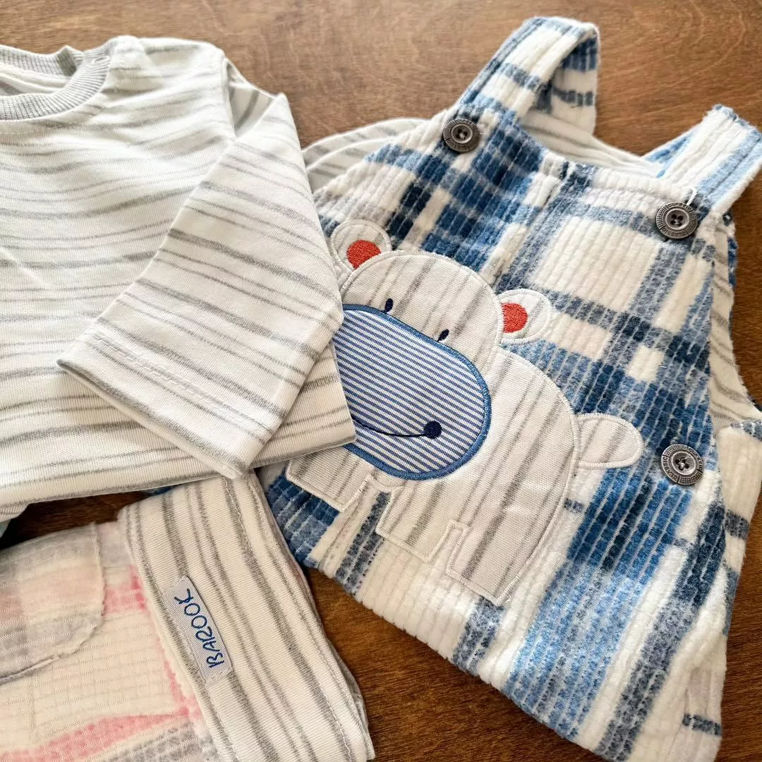 ست پیشبندی پنبه باروک طرح اسب آبی کد ۵۵۰۱