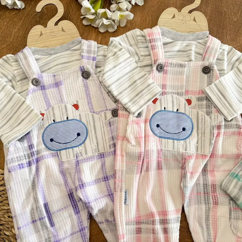 ست پیشبندی پنبه باروک طرح اسب آبی کد ۵۵۰۱