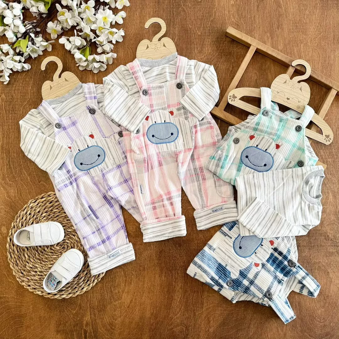 ست پیشبندی پنبه باروک طرح اسب آبی کد ۵۵۰۱