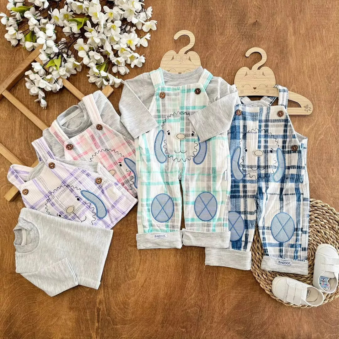 ست پیشبندی پنبه باروک طرح هاپو کد ۵۵۰۲