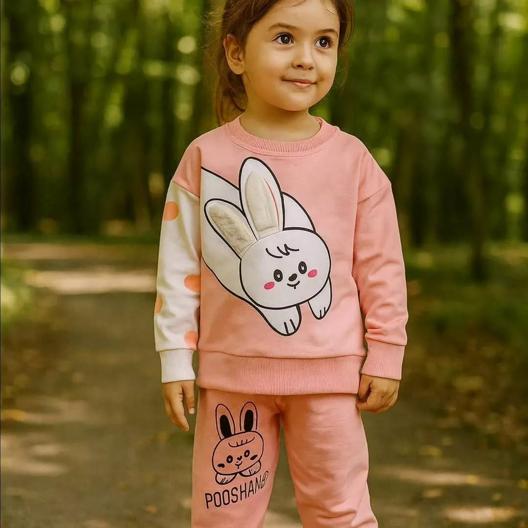 بلوز شلوار خرگوش گوش برجسته سایز ۳۵ تا ۵۰ کد ۵۵۲۹