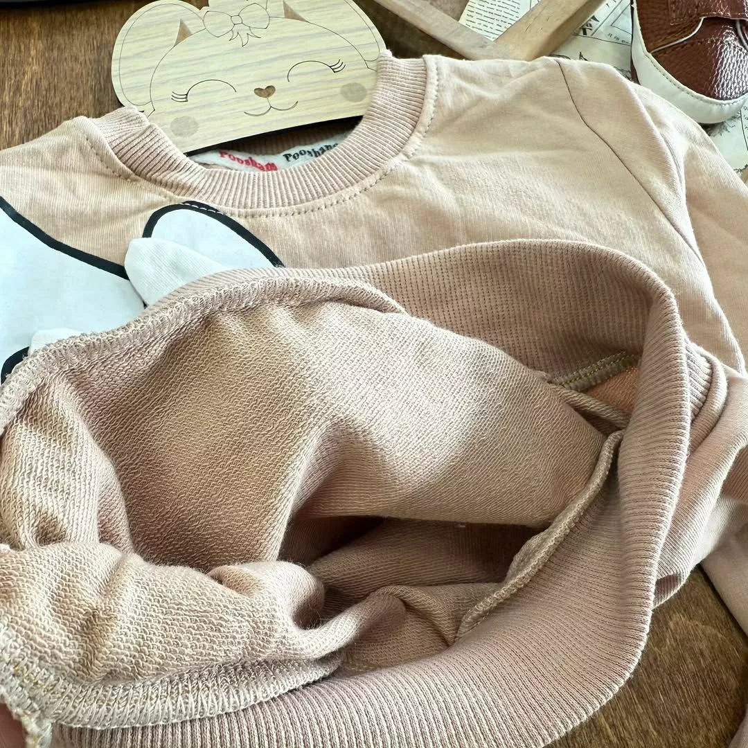 بلوز شلوار خرگوش گوش برجسته سایز ۳۵ تا ۵۰ کد ۵۵۲۹