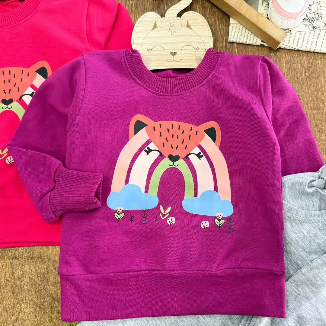 بلوز شلوار روباه رنگین کمانی سایز ۳۵،۴۰ کد ۵۵۳۰