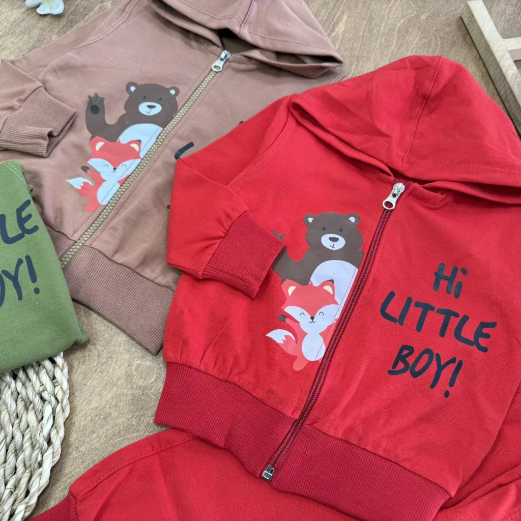 سویشرت شلوار خرس و روباه سایز ۳۵،۴۰ کد ۵۵۳۱