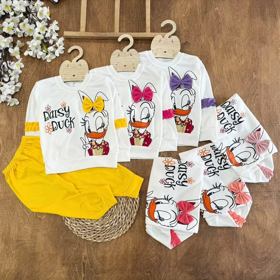 بلوز شلوار اردک پاپیونی سایز ۳۵،۴۰ کد ۵۵۳۴