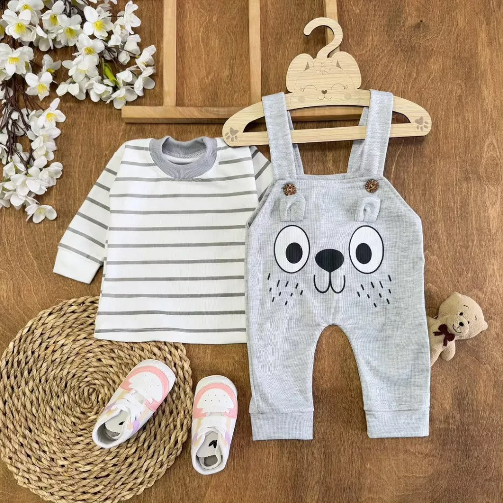 ست پیشبندی هاپو گوش دار راه راه (VJ) کد ۵۵۳۷