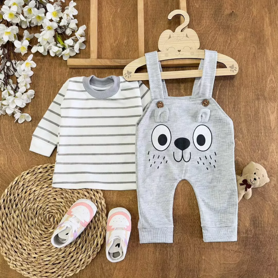 ست پیشبندی هاپو گوش دار راه راه (VJ) کد ۵۵۳۷