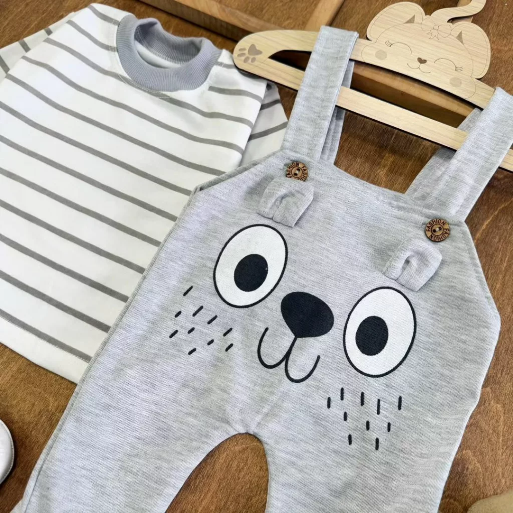 ست پیشبندی هاپو گوش دار راه راه (VJ) کد ۵۵۳۷