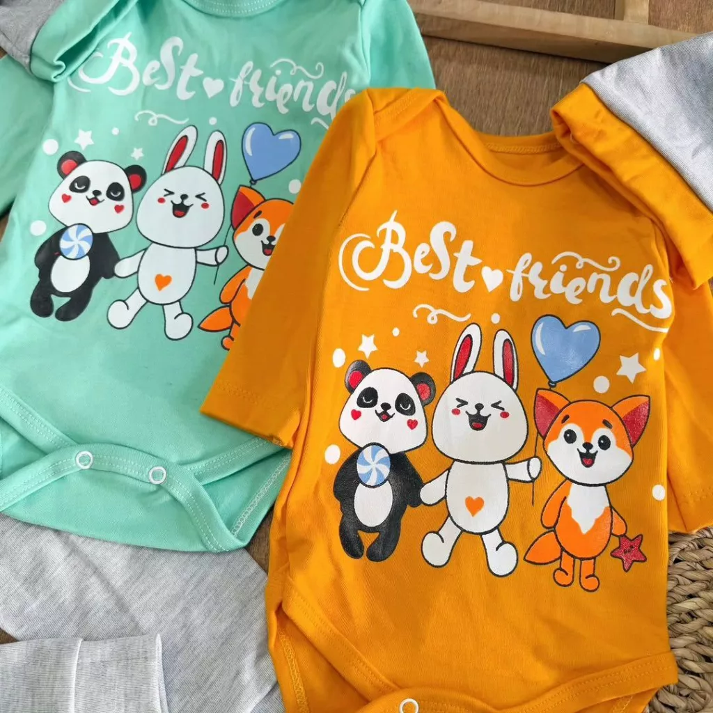 ست ۳ تکه بادی شلوار روباه خرگوش پاندا کد ۵۵۳۸