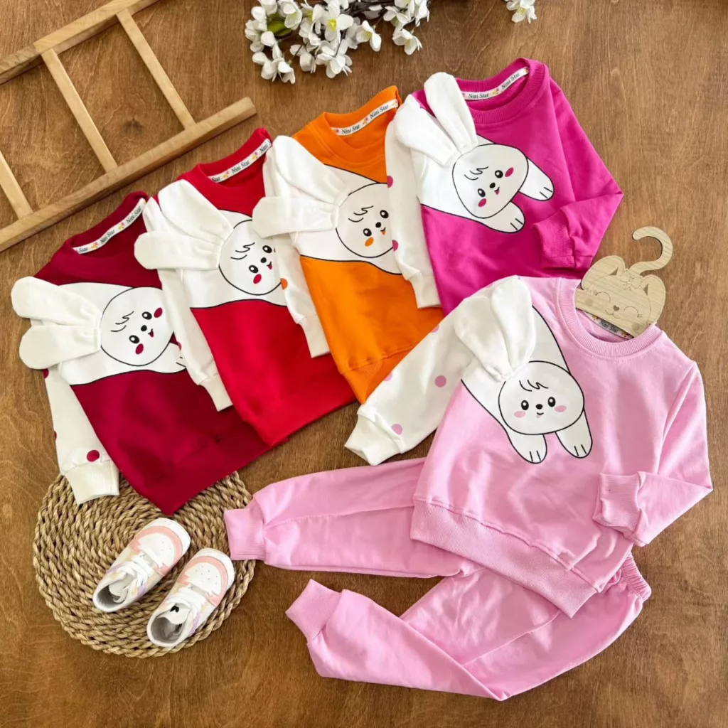 بلوز شلوار خرگوش گوش دراز (NS) سایز ۳۵ تا ۴۵ کد ۵۵۴۷