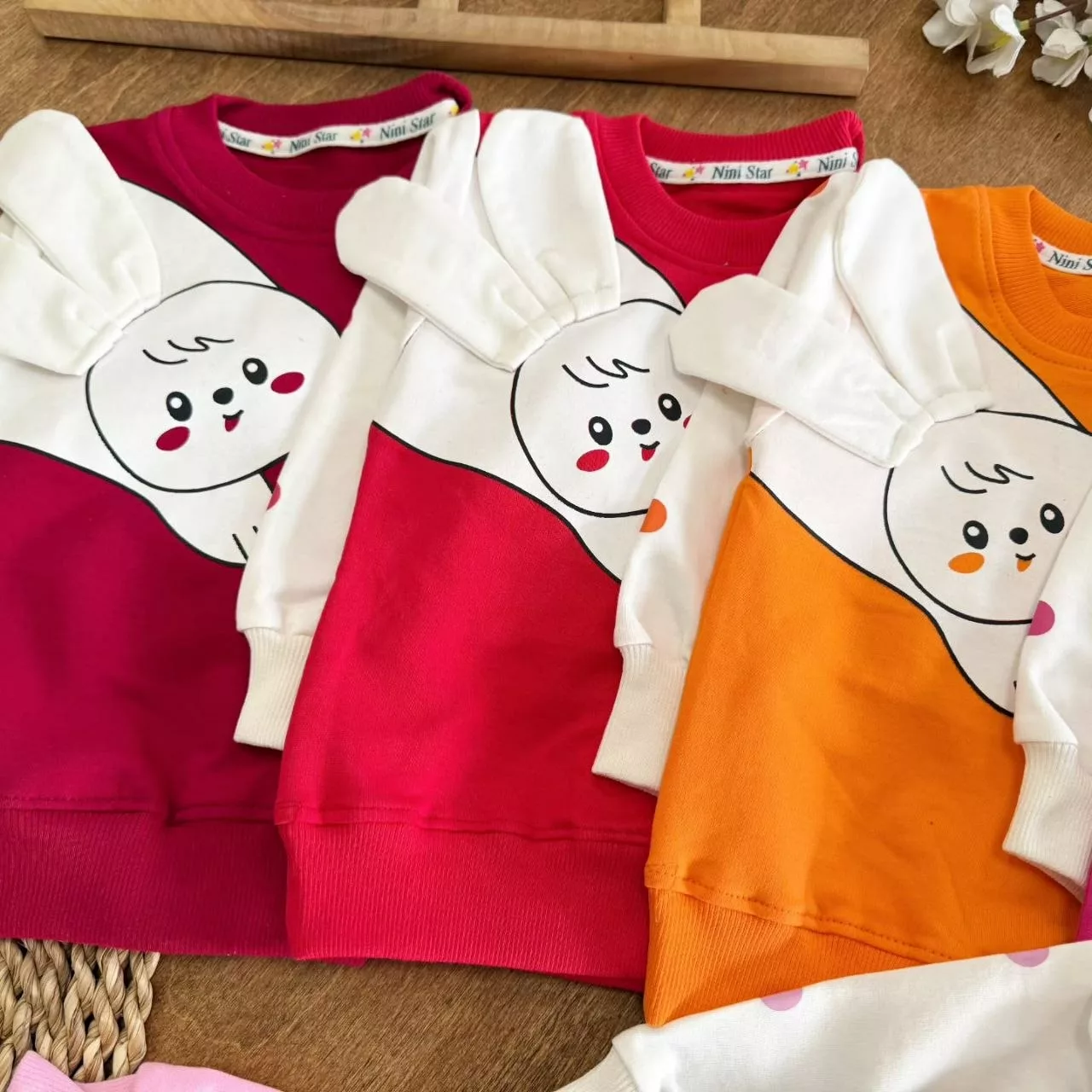 بلوز شلوار خرگوش گوش برجسته (NS) سایز ۳۵ تا ۴۵ کد ۵۵۴۷