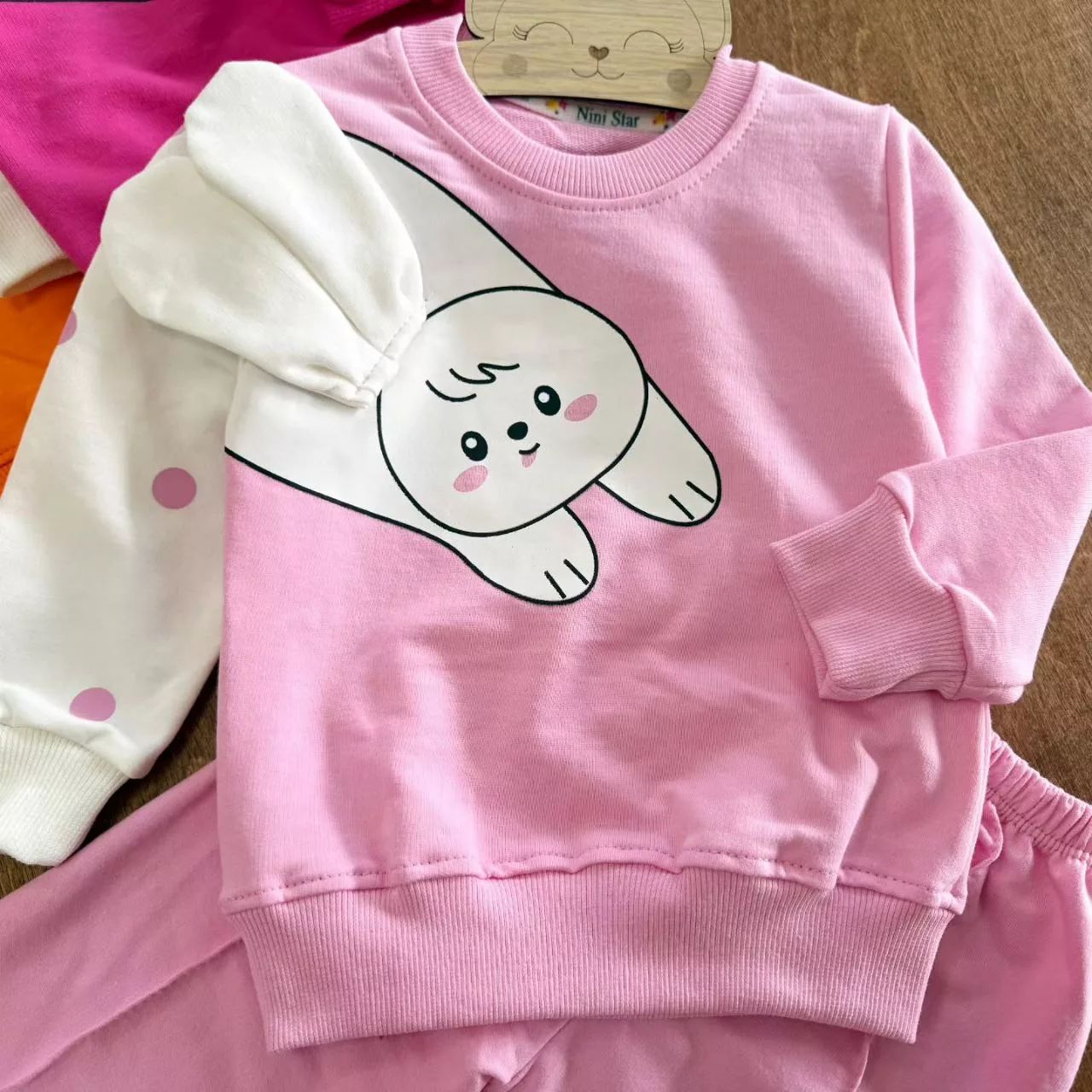 بلوز شلوار خرگوش گوش برجسته (NS) سایز ۳۵ تا ۴۵ کد ۵۵۴۷