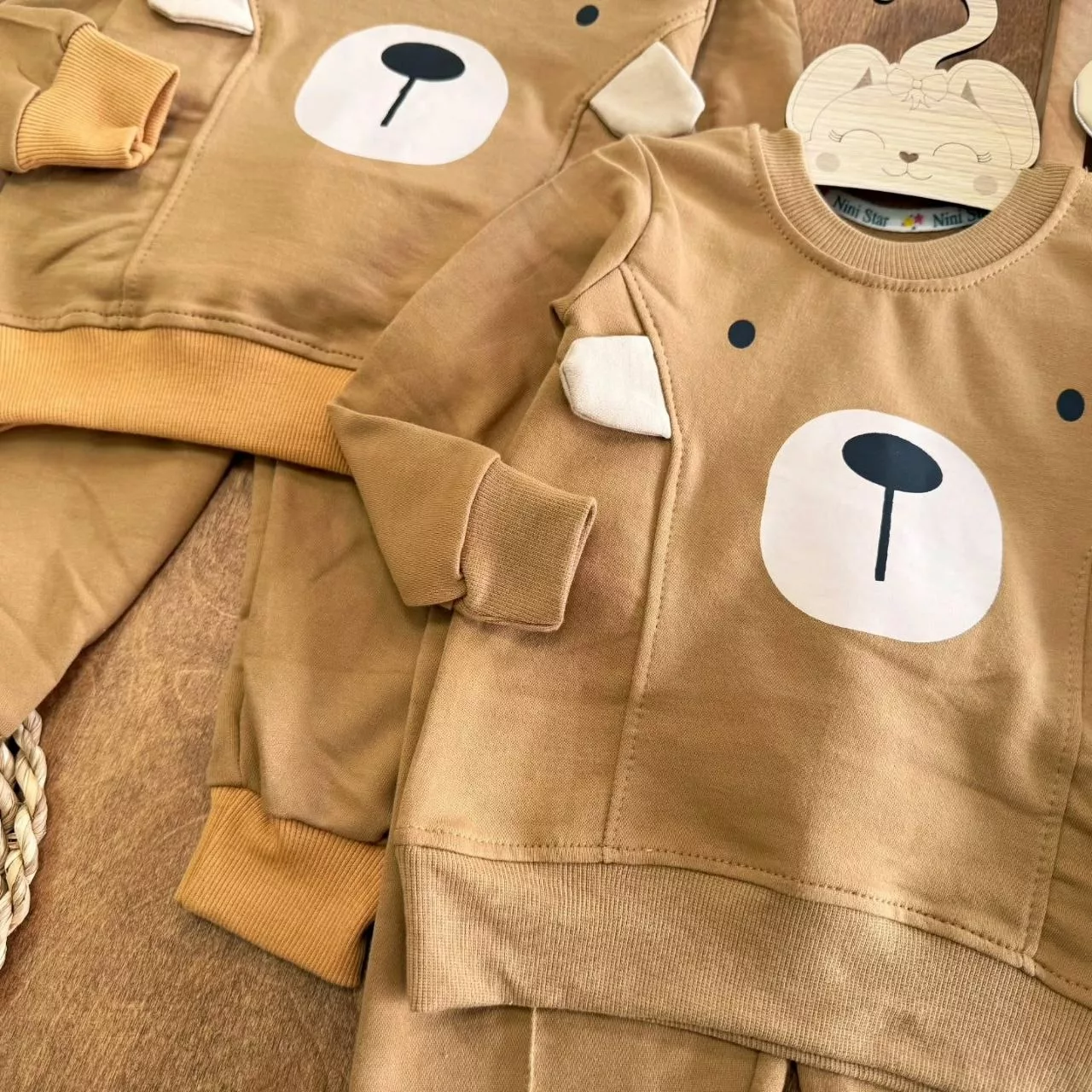 بلوز شلوار خرس گوش دار (NS) سایز ۳۵ تا ۴۵ کد ۵۵۴۸