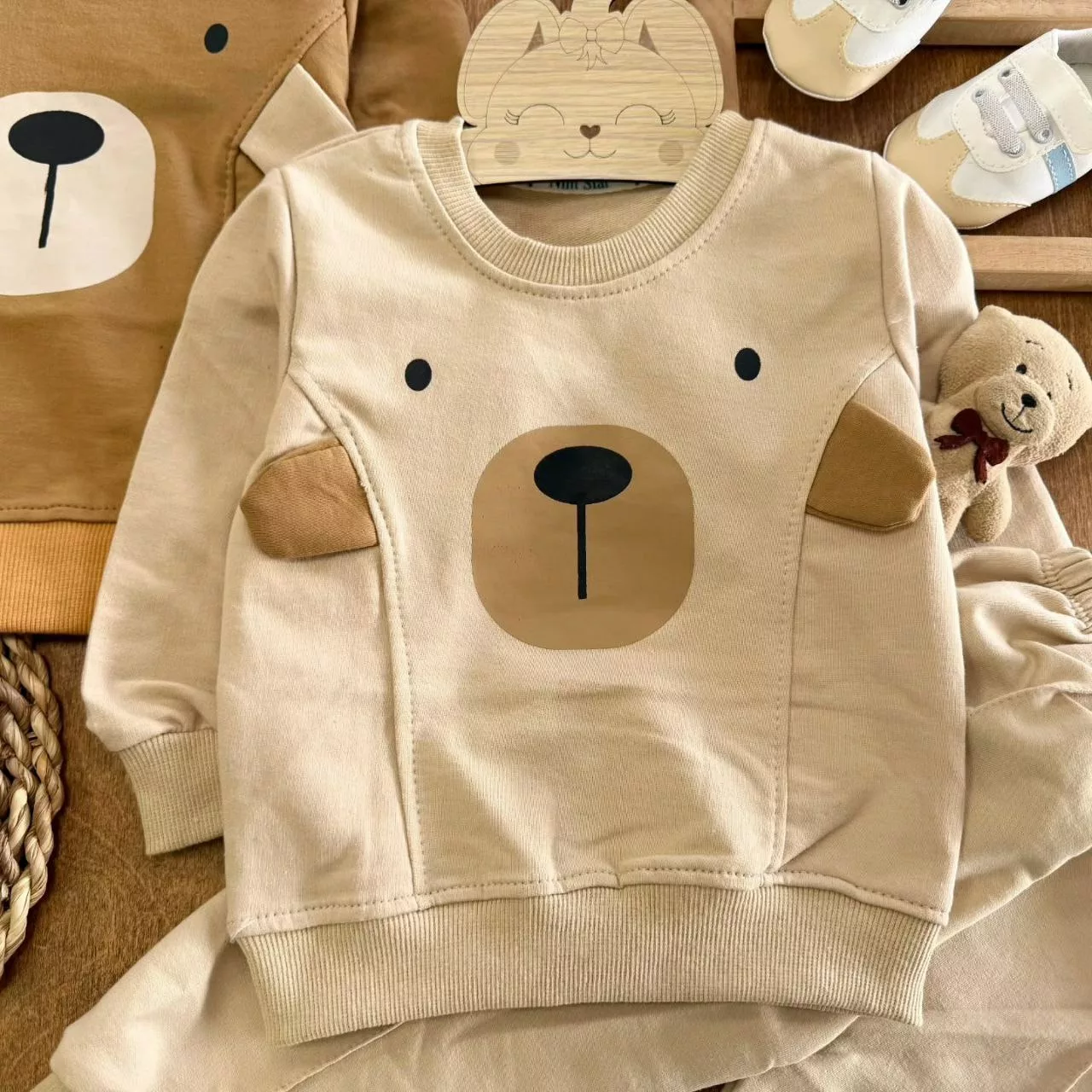 بلوز شلوار خرس گوش دار (NS) سایز ۳۵ تا ۴۵ کد ۵۵۴۸