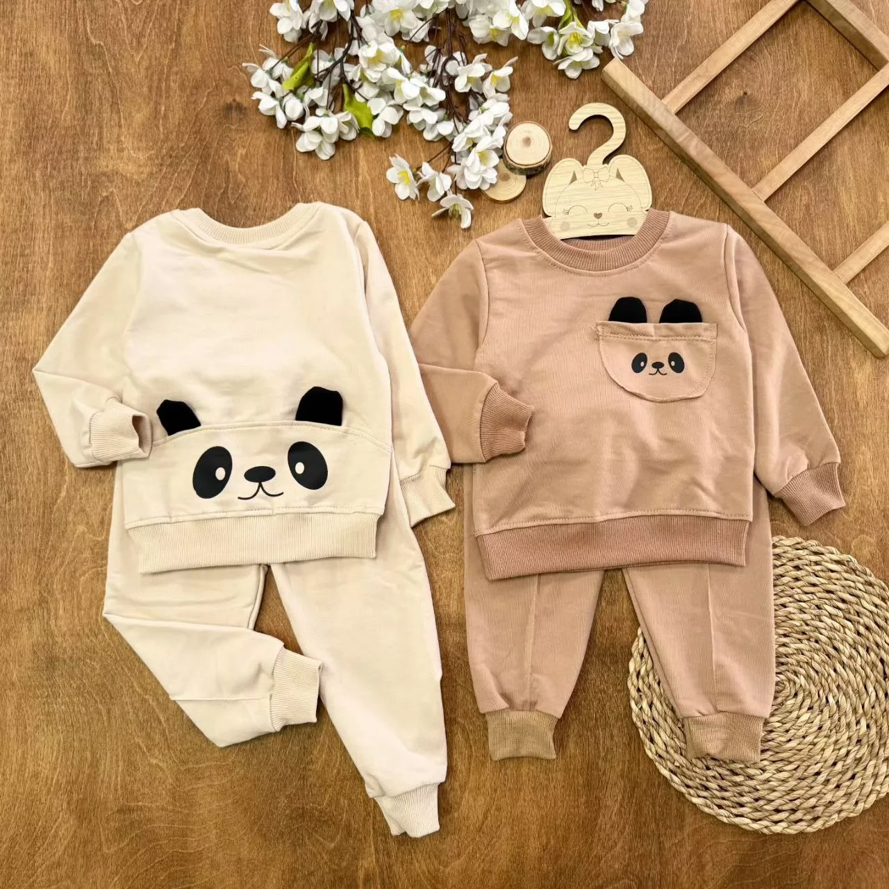 بلوز شلوار جیب پاندایی گوش دار NS سایز ۳۵ تا ۴۵ کد ۵۵۵۰