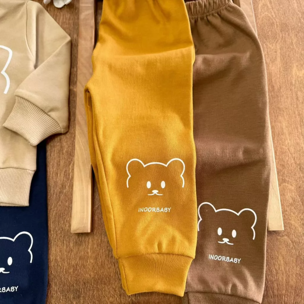 بلوز شلوار خرس INOORBABY سایز ۳۰،۳۵ کد ۵۵۵۷