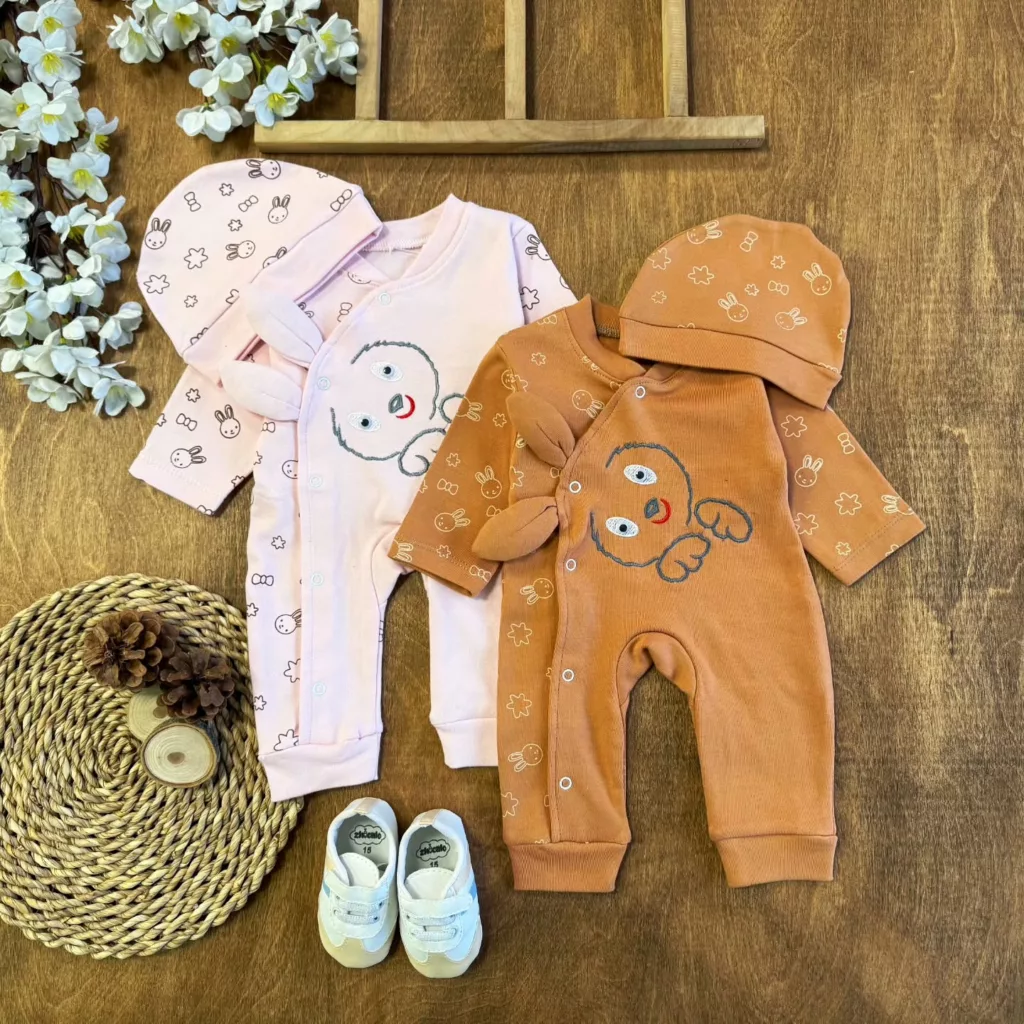 سرهمی پنبه چشم دار خرگوش سایز 1،2 کد 5603