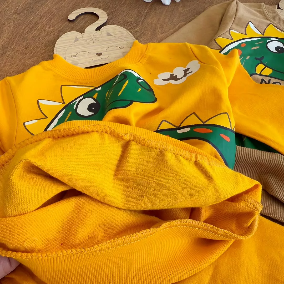 بلوز شلوار دایناسور no sleep سایز ۳۵ تا ۴۵ کد ۵۰۷۱