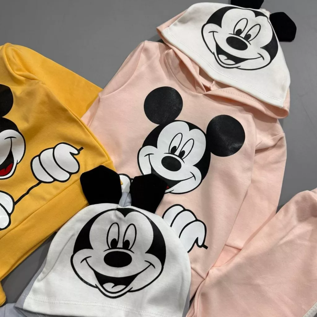 هودی شلوار میکی موس گوش دار سایز ۳۵،۴۰ کد ۵۵۷۱
