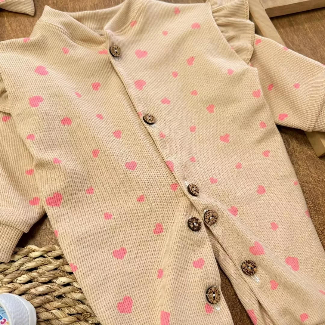 سرهمی کبریتی هددار کرمی طرح قلب کد ۵۵۶۲