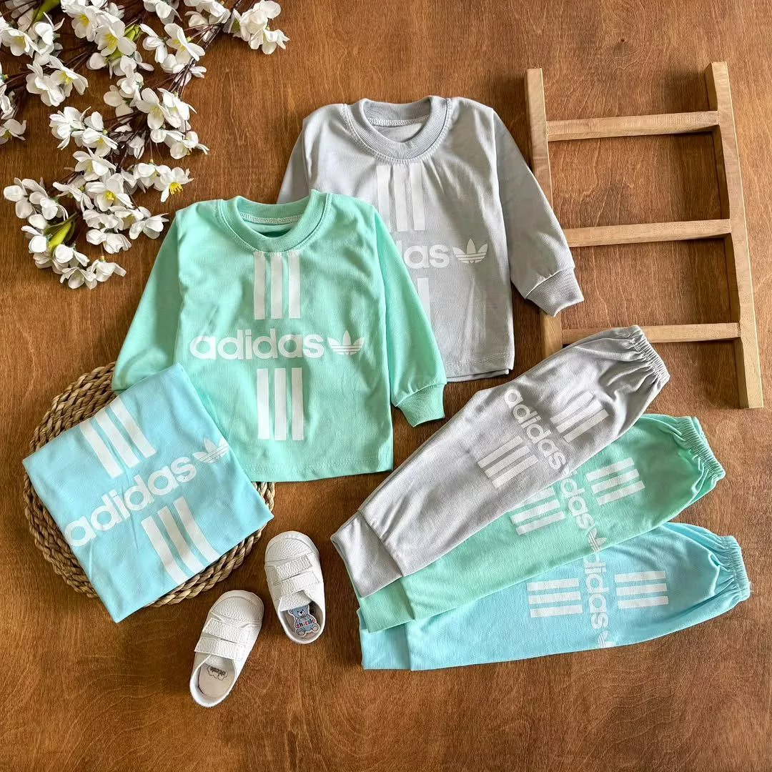 بلوز شلوار آدیداس (کمرنگ) سایز ۴ تا ۶ کد ۵۵۶۸