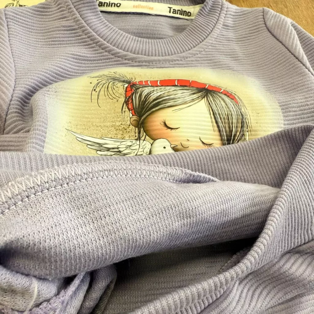 بلوز شلوار فرشته و پرنده سایز ۳۰ تا ۴۵ کد ۵۵۸۰