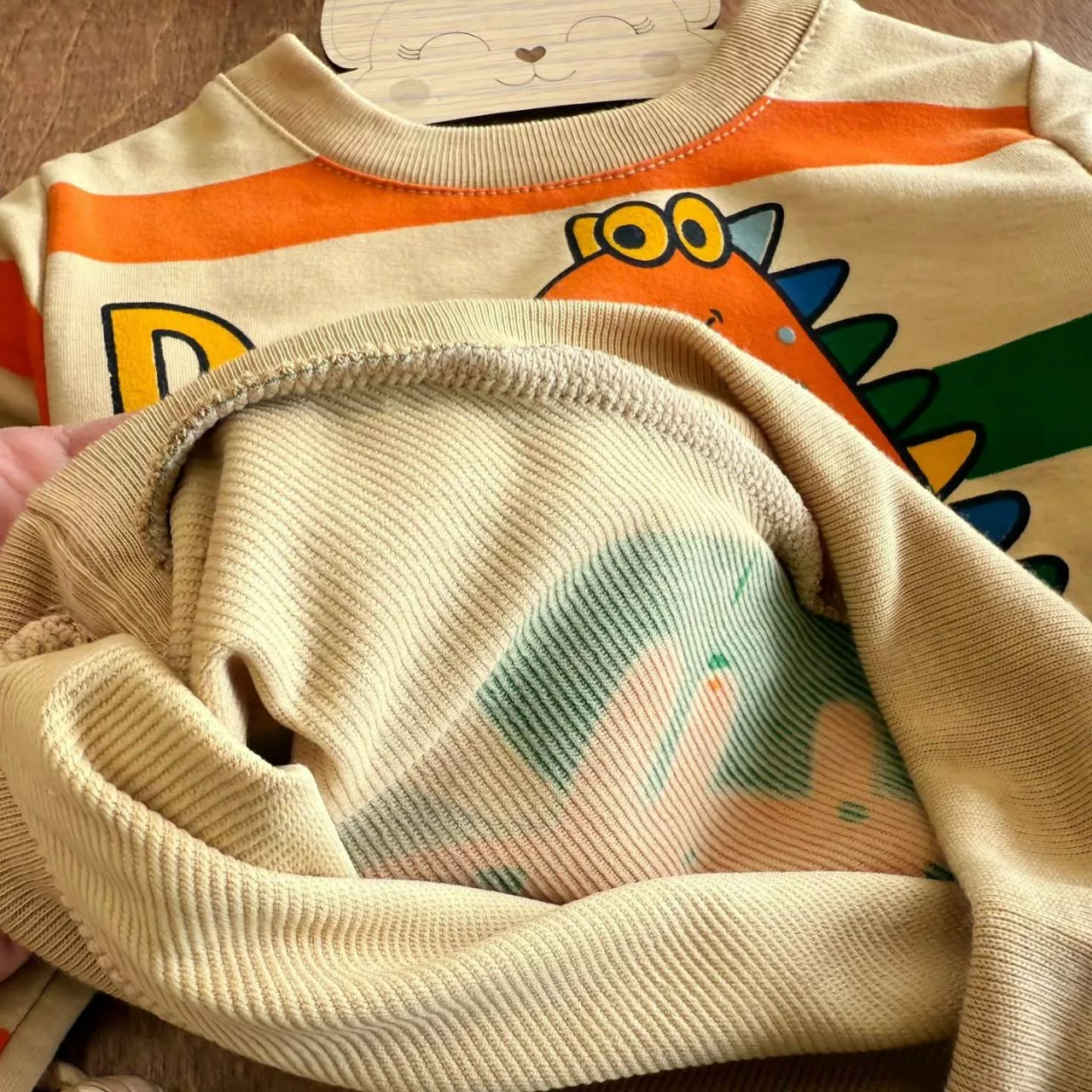 بلوز شلوار دایناسور نارنجی تنی نو سایز ۳۵ تا ۵۰ کد ۵۵۸۵