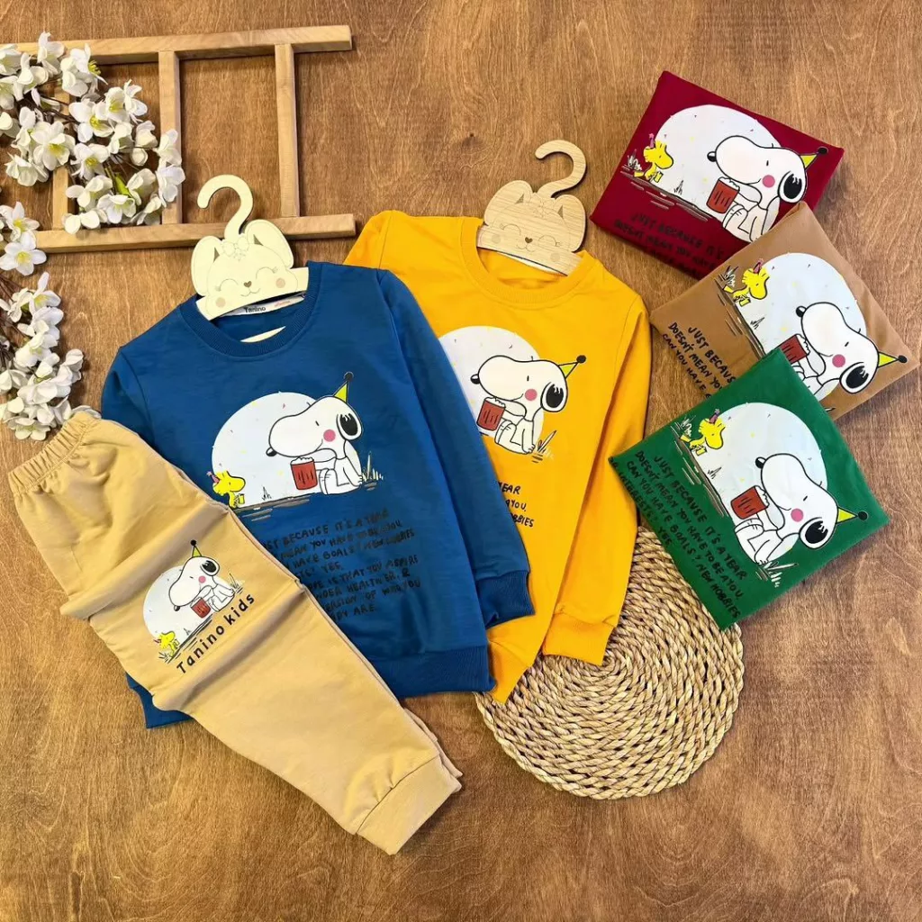 بلوز شلوار اسنوپی سایز ۴۵ تا ۶۰ کد ۵۵۹۰