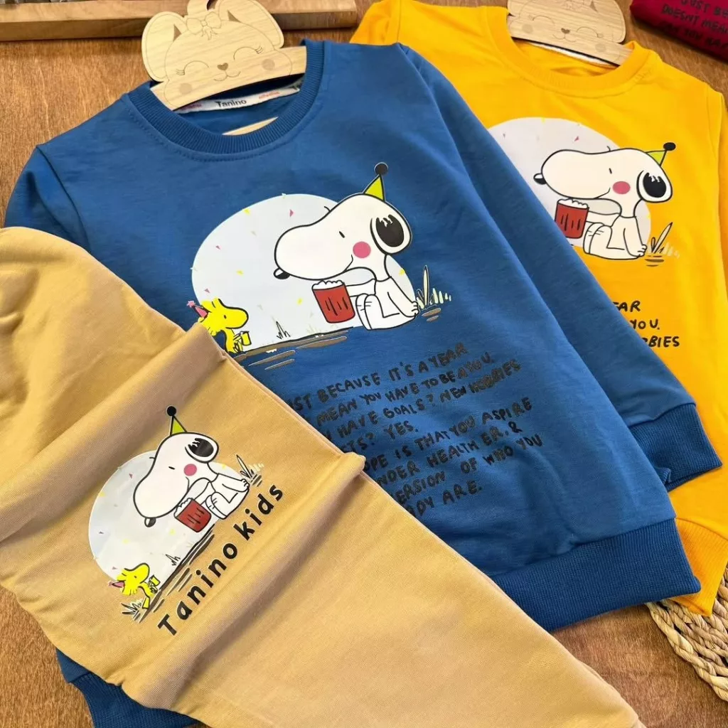 بلوز شلوار اسنوپی سایز ۴۵ تا ۶۰ کد ۵۵۹۰