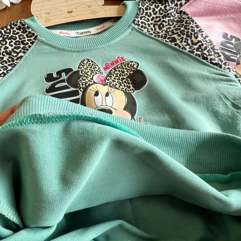 بلوز شلوار پلنگی مینی موس سایز ۴۰،۴۵ کد ۵۵۹۲